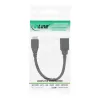 Cabo adaptador OTG InLine Micro USB 3.0 Micro-B macho para USB Type-A fêmea 0,15 m