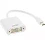 Adaptador InLine Mini DisplayPort macho / DVI-D 24+1 fêmea branco, 0,15m