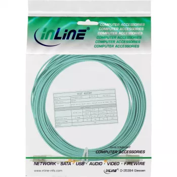 Cabo de fibra ótica duplex InLine LC/LC 50/125µm OM3 30m