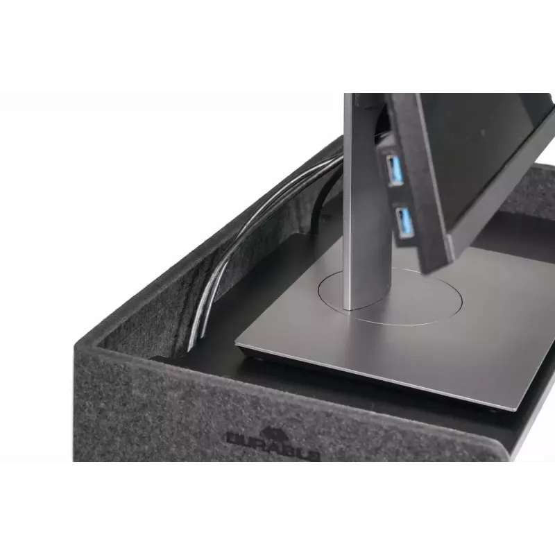 Suporte para monitor Durable 508158 de pé 10 kg de capacidade de carga regulável em altura