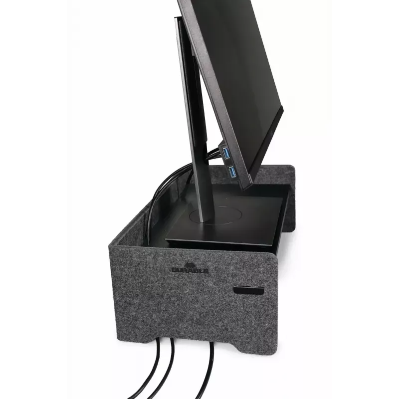 Suporte para monitor Durable 508158 de pé 10 kg de capacidade de carga regulável em altura