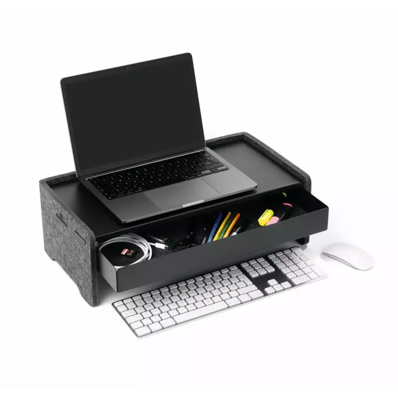 Suporte para monitor Durable 508158 de pé 10 kg de capacidade de carga regulável em altura