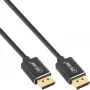 Cabo DisplayPort 1.4 InLine fino, 8K4K, preto, contactos dourados, 1 m