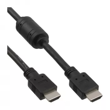 Cabo HDMI High Speed macho + ferrite preto 1,5 m InLine 17611