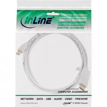 Cabo conversor InLine Mini DisplayPort para HDMI 4K2K com áudio 4K2K 1,5m