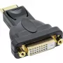 Adaptador DisplayPort InLine DisplayPort macho para DVI-D 24+1 fêmea preto