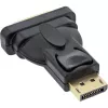 Adaptador DisplayPort InLine DisplayPort macho para DVI-D 24+1 fêmea preto