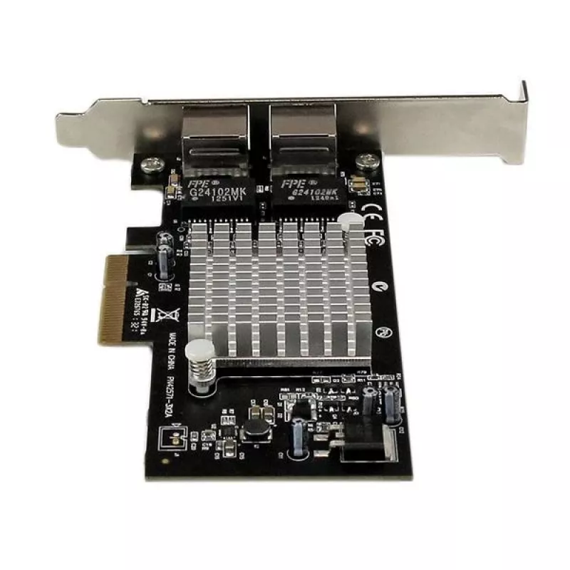 Placa de rede StarTech.com adaptador de servidor Gigabit Ethernet PCI Express (PCIe x4) de porta dupla – Intel i350 NIC