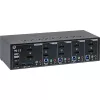 Comutador KVM de secretária InLine 63654I 4 portas monitor duplo DP 1.2 4K USB 3.0 áudio