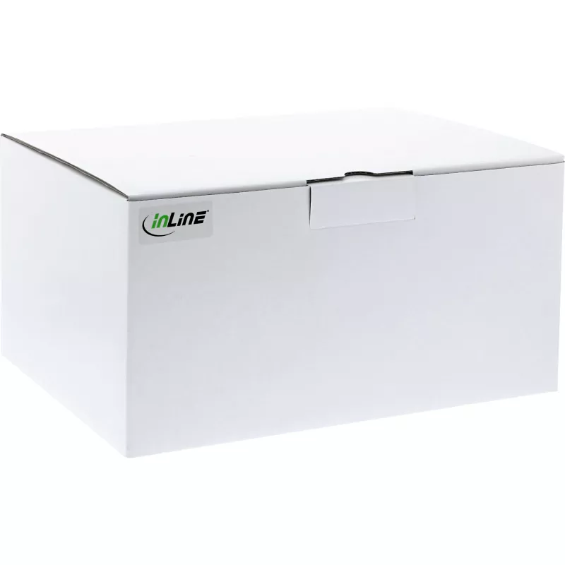 Comutador KVM de secretária InLine 63654I 4 portas monitor duplo DP 1.2 4K USB 3.0 áudio