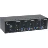 Comutador KVM de secretária InLine 62654I 4 portas monitor duplo HDMI 4K USB 3.0 áudio