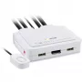 Comutador KVM InLine, 2 portas, USB-C+DP para DisplayPort, 4K, áudio, cabo integrado