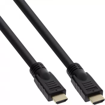 Cabo HDMI High Speed InLine com Ethernet Premium 4K2K macho/macho preto 10m