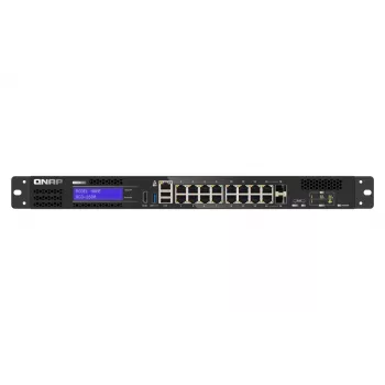 QNAP QGD-1600 Gigabit Ethernet Gerido (10/100/1000) 1U preto, cinzento