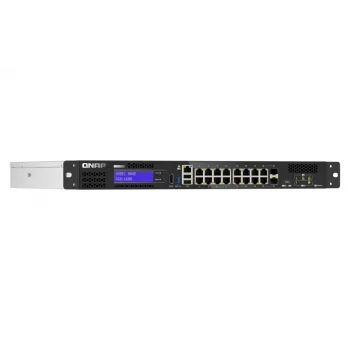 QNAP QGD-1600 Gigabit Ethernet Gerido (10/100/1000) 1U preto, cinzento