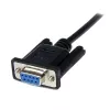 Cabo serial null modem DB9 RS232 StarTech.com 1 m preto F/M