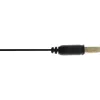 Cabo plano InLine Micro USB 2.0 USB A / Micro-B, preto/dourado, 0,3 m