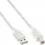 Cabo USB 2.0 plano InLine ficha USB Type-A / ficha Mini-B 5 pinos preto/dourado 0,3 m