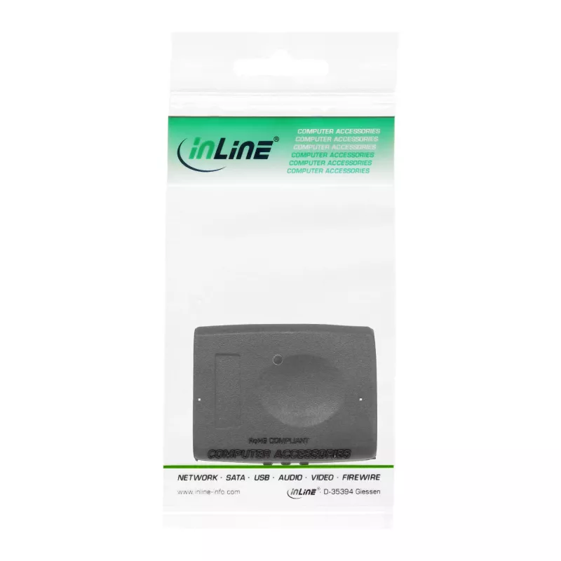 Adaptador HDMI InLine conector fêmea/conector fêmea HDMI A com contactos dourados, 4K2K