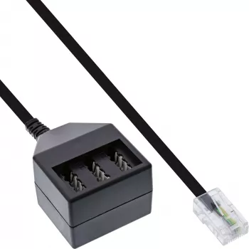 Cabo adaptador TAE InLine conector macho RJ45 para conector fêmea TAE-NFN 69942