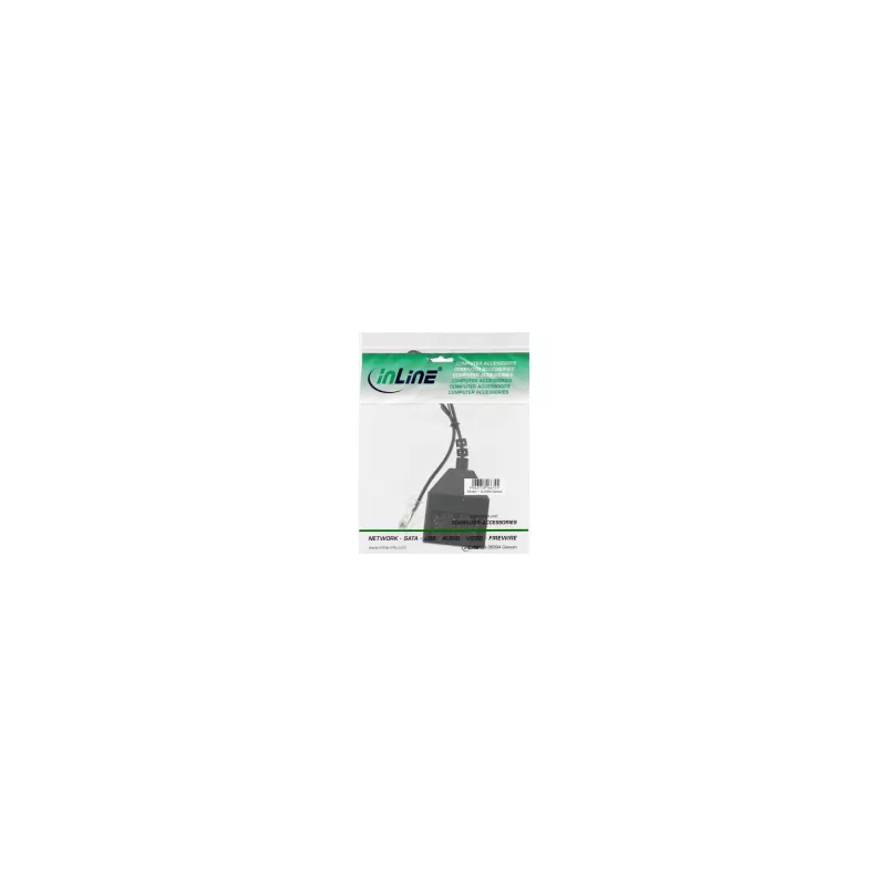 Cabo adaptador TAE InLine conector macho RJ45 para conector fêmea TAE-NFN 69942