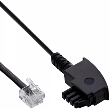 Cabo divisor ADSL InLine TAE-F alemão / conector macho 6P2C DEC 15 m