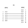 Cabo modular InLine RJ45 8P4C / RJ11 6P4C conector macho/conector macho 3 m