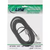 Cabo modular InLine RJ45 8P6C para RJ12 6P6C conector macho / conector macho 3 m