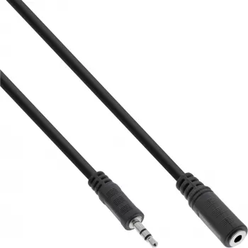 Cabo de áudio InLine 3,5 mm estéreo conector macho / conector fêmea 10 m