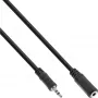 Cabo de áudio InLine 3,5 mm estéreo conector macho / conector fêmea 10 m