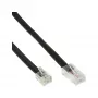 Cabo modular InLine RJ45 8P6C para RJ12 6P6C conector macho/conector macho 6 m