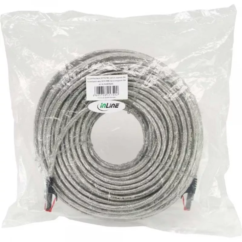 Cabo de rede S/FTP PiMF Cat.6 250MHz PVC cobre transparente 50m InLine