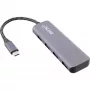 Hub USB 3.2 InLine, USB-C para 4x USB A 10 Gb/s, alumínio, cinzento
