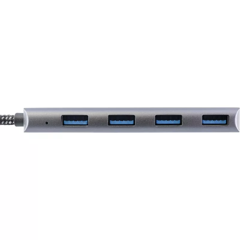 Hub USB 3.2 InLine, USB-C para 4x USB A 10 Gb/s, alumínio, cinzento