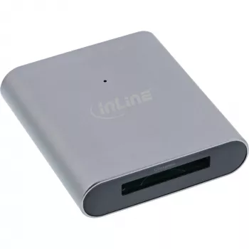 Leitor de cartões InLine USB 3.2 USB-C ou USB-A, para cartões CFexpress tipo B