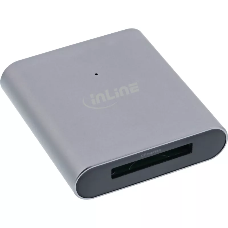 Leitor de cartões InLine USB 3.2 USB-C ou USB-A, para cartões CFexpress tipo B