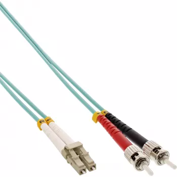 Cabo de fibra ótica duplex LC/ST InLine 50/125µm OM3 1m