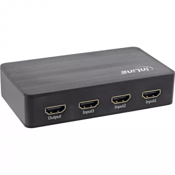 Switch HDMI InLine, 3 portas, 4K2K@60Hz, HDCP 2.2