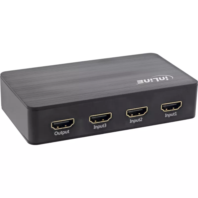 Switch HDMI InLine, 3 portas, 4K2K@60Hz, HDCP 2.2