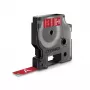 DYMO D1 1978366 Fita para etiquetas, branco sobre vermelho, 12 mm x 3 m