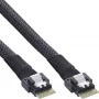 Cabo SAS slim InLine, SFF-8654 para SFF-8654, 24Gb/s, 0,5m