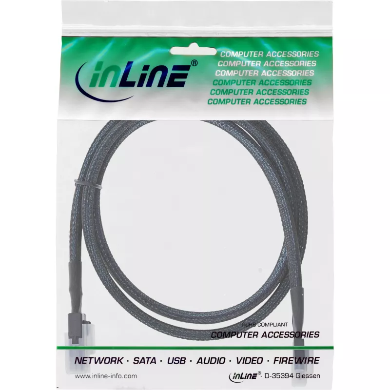 Cabo SAS slim InLine, SFF-8654 para Mini SAS SFF-8087, 12Gb/s, 0,5m