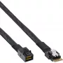 Cabo SAS slim InLine, SFF-8654 para Mini SAS HD SFF-8643, 24Gb/s, 0,5m