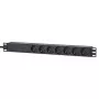 Intellinet PDU 19 polegadas 1U para rack 7 tomadas proteção contra sobretensão 16 A cabo 3 m