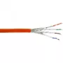 Cabo de instalação InLine Cat.7a PiMF 4x2x0.58 AWG23, 1200MHz, LSZH, 100m