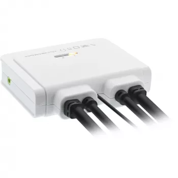 Cabo InLine comutador KVM, 2 portas, HDMI, 4K, USB, áudio
