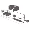 Cabo InLine comutador KVM, 2 portas, DisplayPort 1.2, 4K, USB, áudio