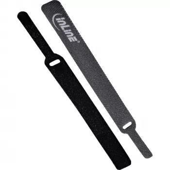 Abraçadeiras de velcro InLine 12×150 mm, 10 unid., preto