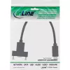 Cabo InLine USB 3.2 Gen.2 Type-C macho / fêmea com flange, preto, 0,20 m