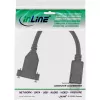 Cabo InLine DisplayPort macho para fêmea com flange 0,2 m, preto